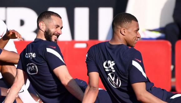 Benzema y Mbappé fueron convocados para las Eliminatorias para la selección de Francia. (Foto: EFE)