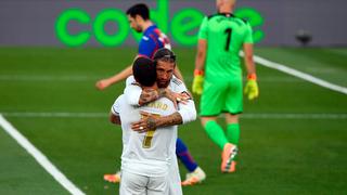 Apareció como delantero: genial asistencia de Eden Hazard para el 2-0 convertido por Sergio Ramos | VIDEO