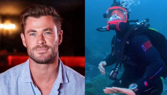 Chris Hemsworth investigará los ataques de tiburones en National Geographic. (Fotos: AFP/ NatGeo)