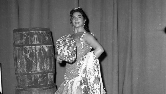 Lima, 28 de abril de 1960. La cantante y bailarina española se presentó en el Teatro Municipal.