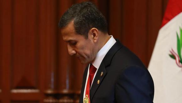 Aprobación de Humala cayó 30 puntos desde inicio de su gestión