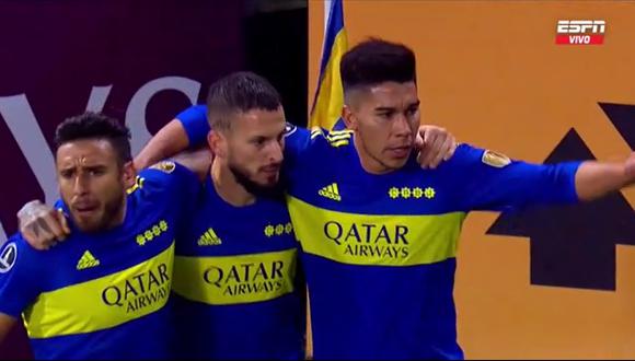 Darío Benedetto anotó el empate 1-1 del Boca Juniors vs. Corinthians. (Foto: Captura ESPN)