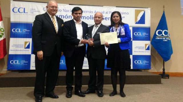 Periodistas de El Comercio ganan premio de la CCL - 3