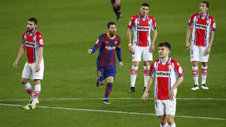 Barcelona, con doblete de Lionel Messi, vapuleó al Alavés por LaLiga