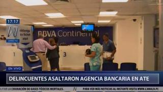 Asaltan agencia del banco Continental de la Av. Nicolás Ayllón