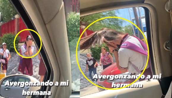 Joven se hace viral por avergonzar a su hermana mientras va recogerla del colegio | VIDEO (Foto: Instagram/soy_tonyortiz).
