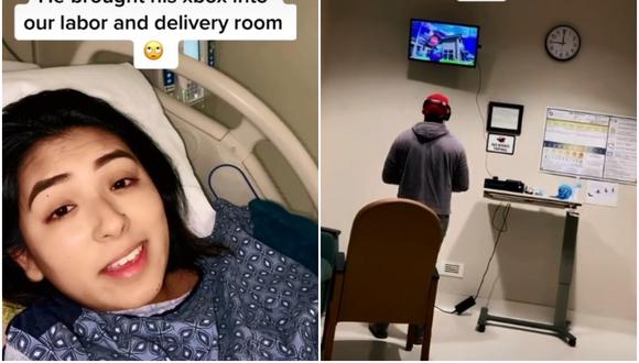 Un hombre se lleva su Xbox al hospital para jugar mientras su pareja da a luz y genera polémica en TikTok. (Foto: @anxietycouple)