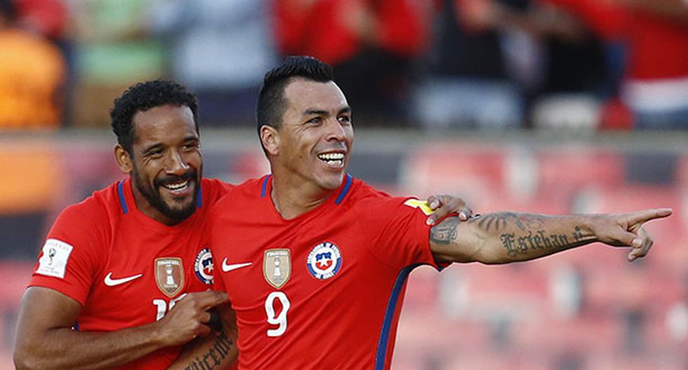 Esteban Paredes anotó su segundo gol en el partido de Chile ante Venezuela, el tercero del equipo de Pizzi. (Foto: EFE)