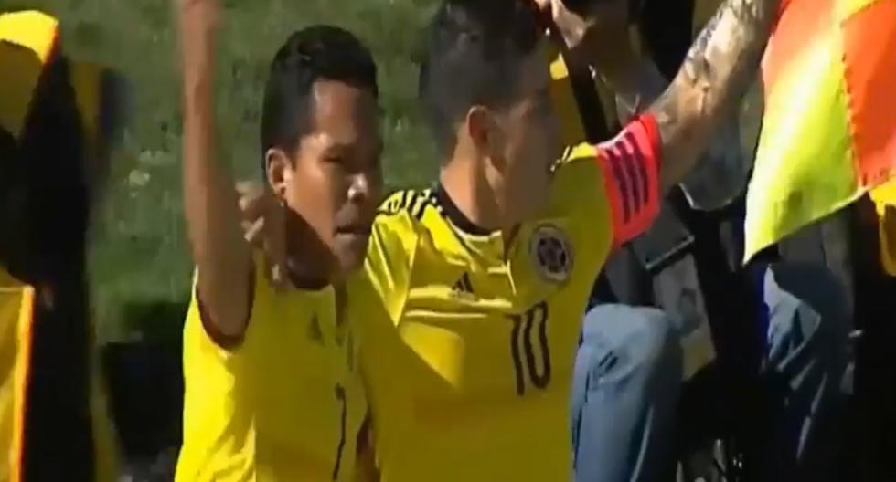 Colombia derrota sobre el final a Bolivia en las Eliminatorias Rusia 2018. (Foto: Captura)