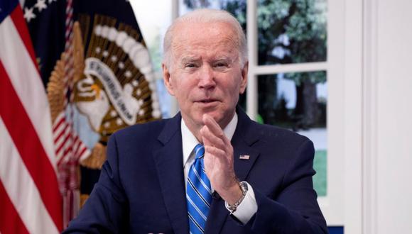 El presidente de Estados Unidos, Joe Biden, participa en la reunión virtual del Equipo de Respuesta al COVID-19 de la Casa Blanca. (Foto: EFE / EPA / MICHAEL REYNOLDS).