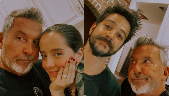 Ricardo Montaner recibe sorpresa de Evaluna y Camilo en medio de lanzamiento de su álbum “FE”. (Fotos: Instagram).