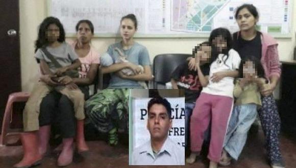 Ocho personas fueron halladas ayer en precarias condiciones en Junín. Las mujeres adultas son Paola Vega (izquierda), Patricia Aguilar (centro) y Maryori García. (Foto: AP)