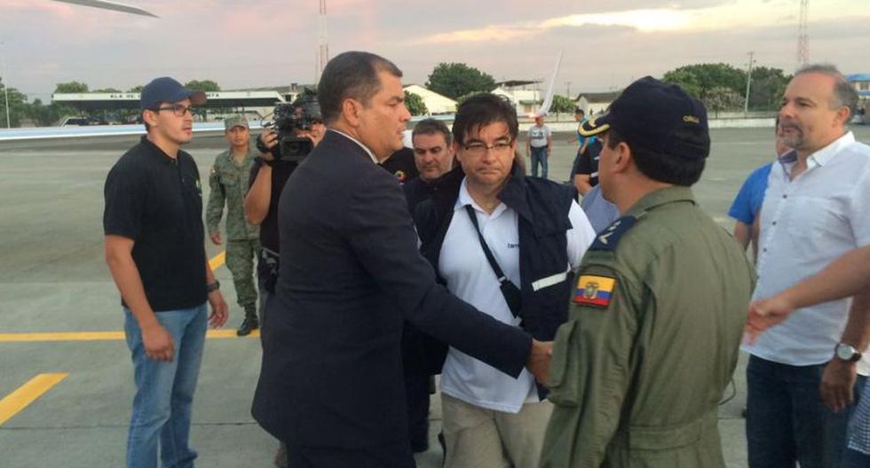Presidente Rafael Correa volvió a Ecuador procedente del Vaticano (@Presidencia_Ec)