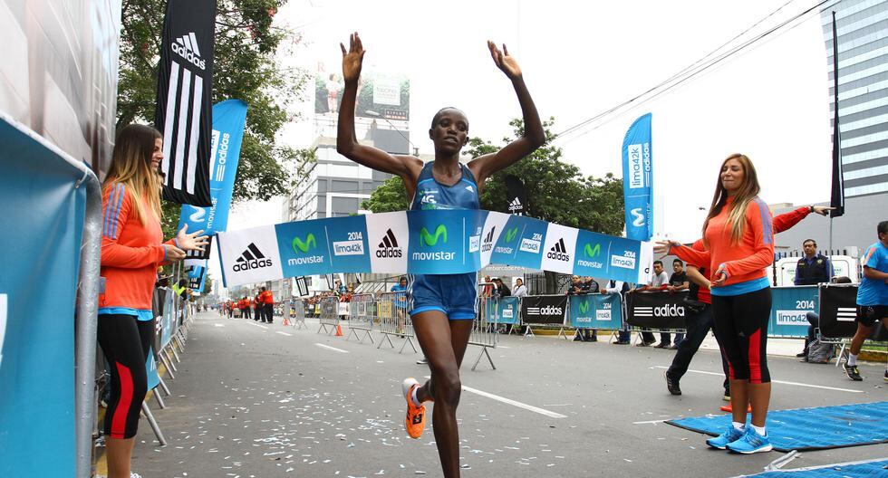 Yakob Jarso (Etiopia) quien ganó en el 2014 la Maratón de Seúl con un tiempo 2h 06\' 17\". (Foto: Prensa Movistar Lima 42k)