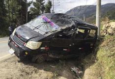 Áncash: dos muertos y tres heridos deja accidente vehicular