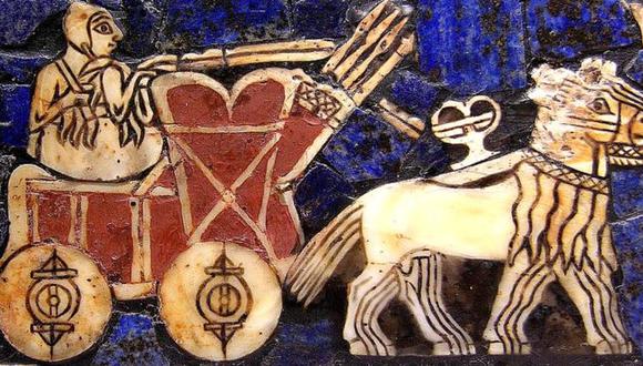 Carro sumerio de batalla. Circa 2500 a.C. (Foto: Dominio Público)