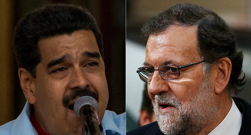 Nicolás Maduro llamó \"racista, basura corrupta y basura colonialista\" a Mariano Rajoy. (Foto: EFE)