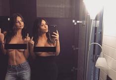 Kim Kardashian y Emily Ratajkowski calientan a sus fans haciendo ‘topless’ 