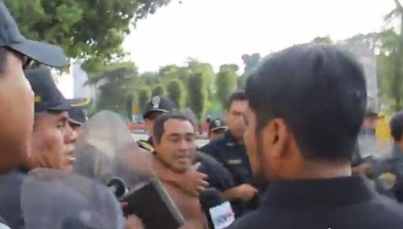 By-pass de 28 de Julio: manifestantes denuncian agresión