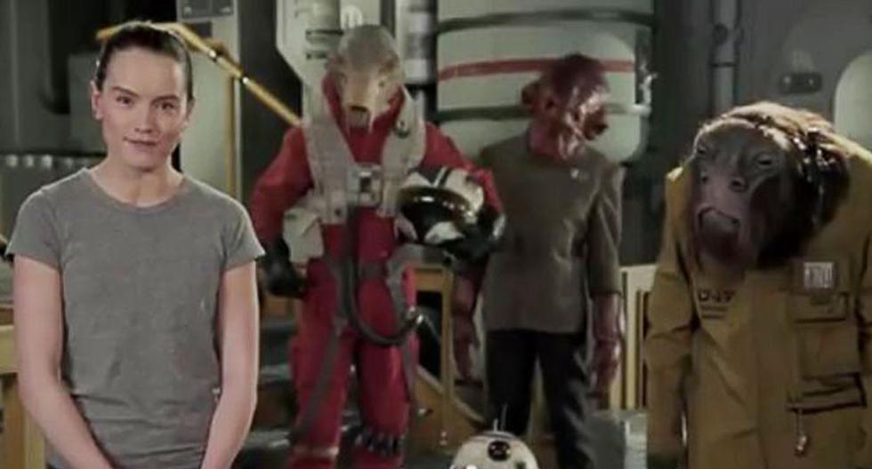 Mira el mensaje de Daisy Ridley en el Star Wars Day. (Foto: Captura YouTube)