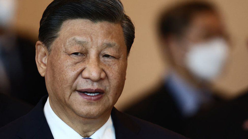 During the protests, shouts were heard demanding the resignation of Xi Jinping.  (GETTY IMAGES).