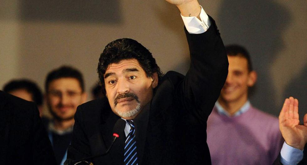 Diego Maradona apoya a los jugadores argentinos en su decisión de no hablar con la prensa de su país (Foto: EFE)