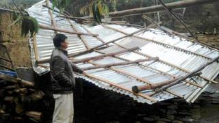 Huancavelica: unas 65 familias afectadas por vientos fuertes
