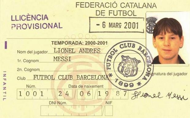 Lionel Messi se convirtió en jugador oficial del Barcelona en enero del 2001 | Foto: Twitter