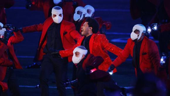 The Weeknd fue el encargado del show de medio tiempo. (NFL/FOX)