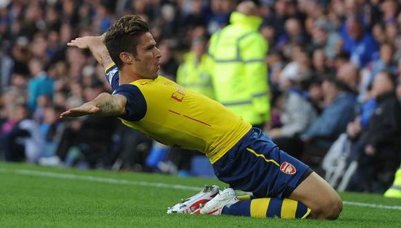 Lesionado Olivier Giroud será baja en Arsenal hasta el 2015