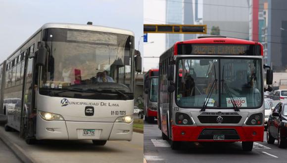 Hoy, lunes 31 de octubre, declarado no laborable para el sector público, los servicios de transporte en Lima y Callao operan en sus horarios y rutas habituales. (Foto: El Comercio)