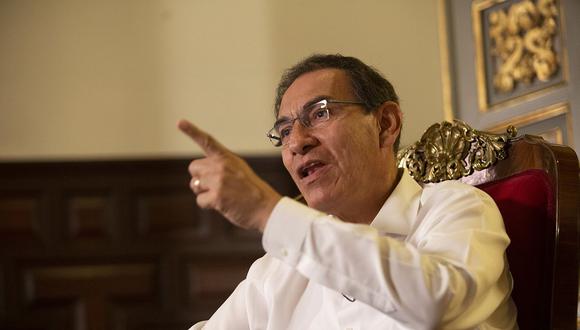 El presidente Martín Vizcarra respaldó la decisión que tomó Daniel Salaverry al acatar el fallo del TC sobre las bancadas. (Foto: GEC)