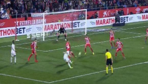 Real Madrid vs. Girona: Benzema y un nuevo golazo para el 2-0 tras pase de Vinicius Junior. (Foto: captura)