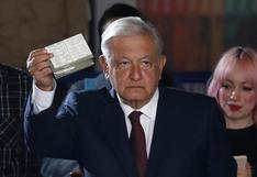 “¡Ánimo!”, dice López Obrador tras votar en las elecciones de México 