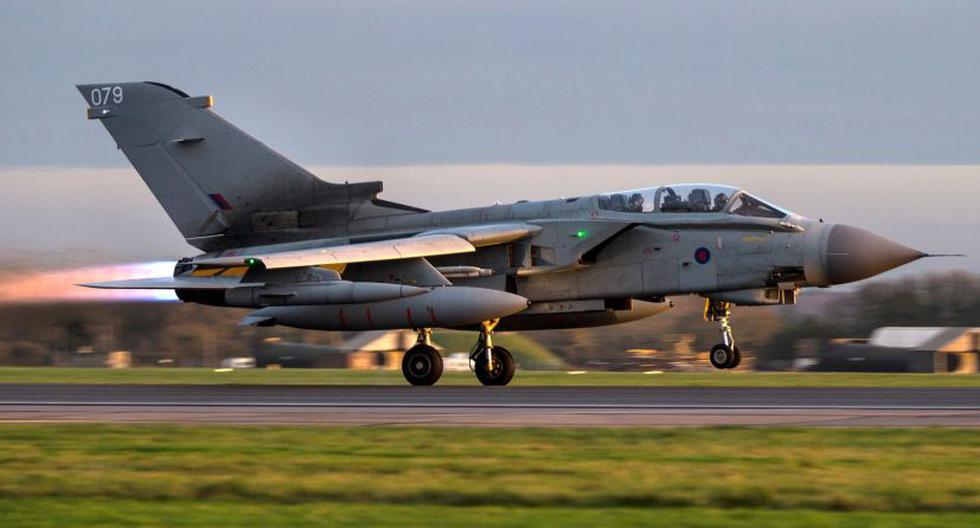 Avión Tornado GR4 de la Royal Air Force. (Foto: EFE)