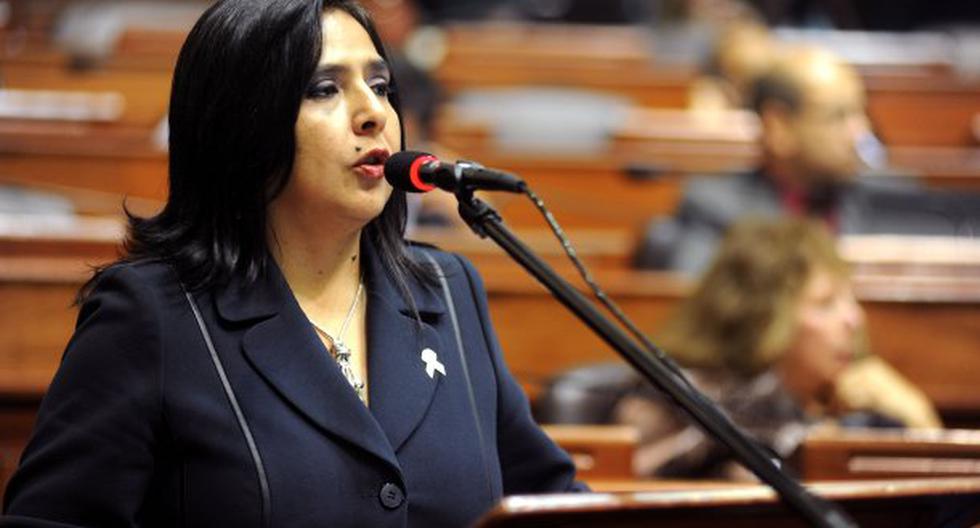 Ana Jara se presentó ante el Pleno del Congreso. (Foto: Medios)