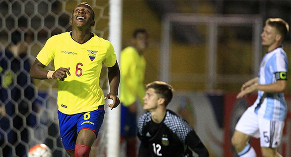Ecuador goleó 3-0 a Argentina en el hexagonal del Sudamericano Sub 20. (Foto: EFE)
