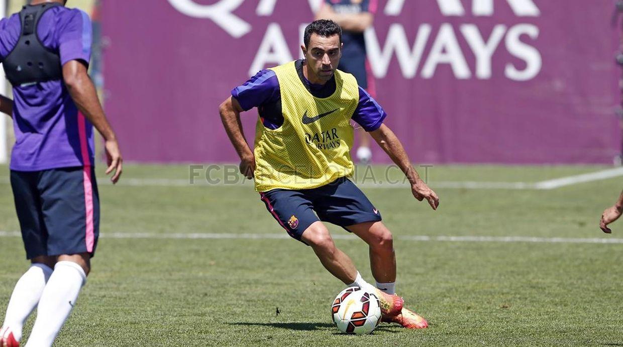 Barcelona: Xavi fue el protagonista en el entrenamiento de hoy - 1