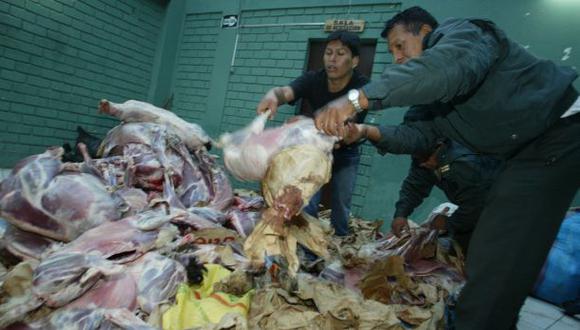 PNP interviene frigoríficos con carne descompuesta en San Luis