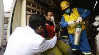 Las Malvinas: bomberos fueron atendidos en Hospital de la Solidaridad