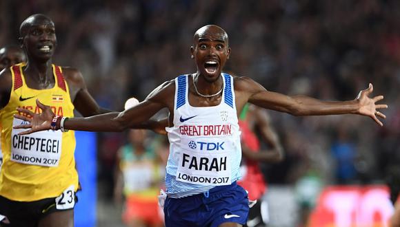 Mo Farah se ganó el corazón de los británicos en Londres 2012 al ganar el oro en ambas pruebas. (Fotos: Agencias).