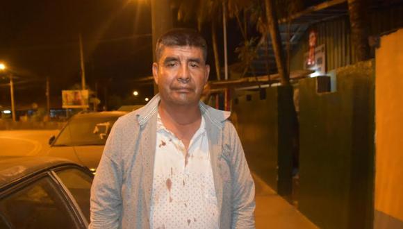 El alcalde Francisco Olivares, del centro poblado San Juan Grande (Madre de Dios), denunció ante la Policía que fue secuestrado por cinco horas, agredido y abandonado en un bosque | Foto: Manuel Calloquispe