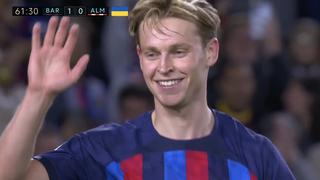 Aprovechó un rebote del arquero: Frenkie de Jong marcó el 2-0 de Barcelona vs. Almería | VIDEO