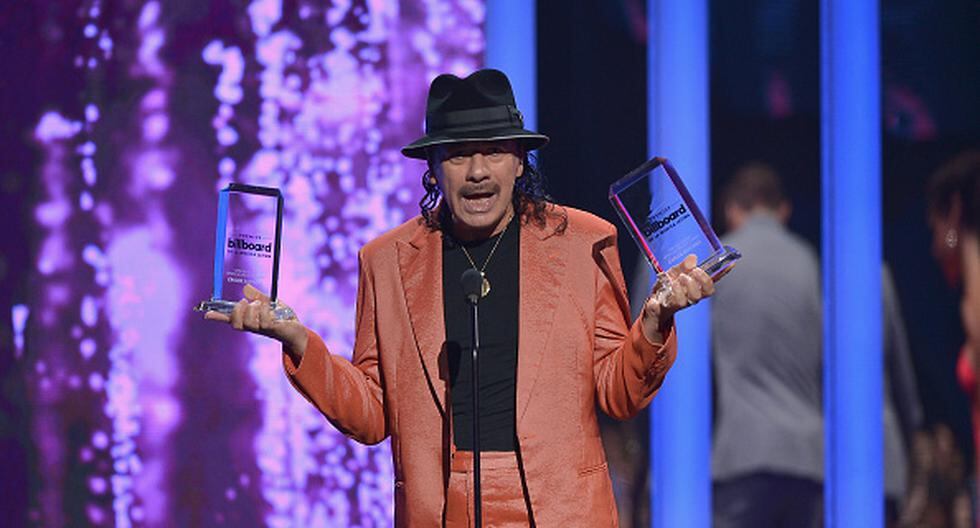 Se rindió homenaje a Carlos Santana en los Billboard 2015. (Foto: Getty Images)