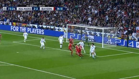Real Madrid vs. Bayern Múnich: Keylor Navas y la atajada del partido | Foto: Captura de Video