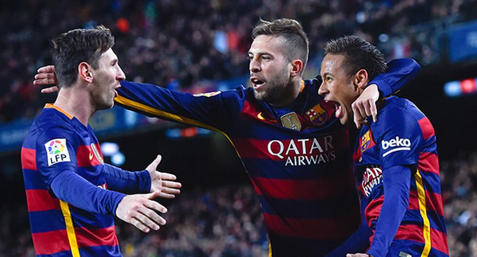 Ni Lionel Messi, Luis Suárez o Neymar, quien anotó el 1-0, ante Arsenal protagonizaron la jugada del partido para Barcelona. Fue Jordi Alba (Foto: Getty Images)