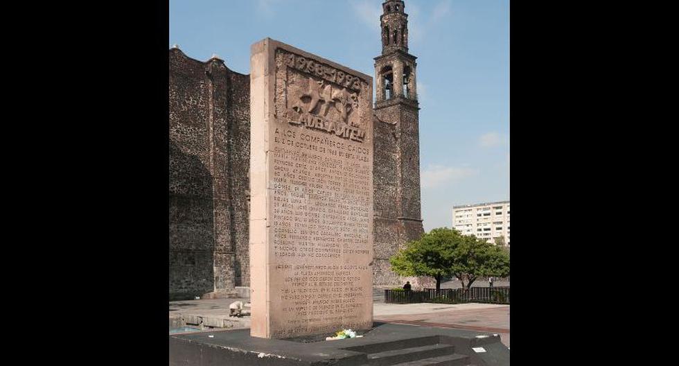 Monumento a los caídos en Tlatelolco. (Foto: Wikimedia)