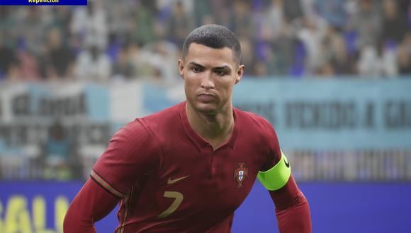 Cristiano Ronaldo en eFootball para PS5. (Captura de pantalla)