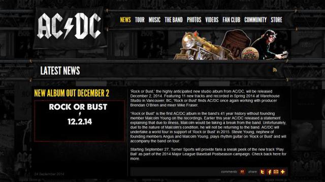 AC/DC anunció nuevo disco y gira para presentarlo - 1