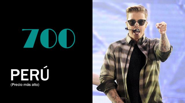 Justin Bieber en Lima: ¿Qué país pagará más dinero por verlo? - 5